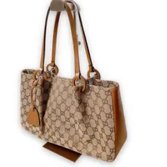 美品 グッチ GUCCI トートバッグ GG柄
