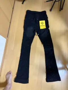 GUAPI ブラックフレアパンツ30