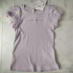 新品　KAKA　トップス　フリル袖Tシャツ 100cm