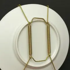 【２個】 壁掛け用 皿 器 6寸 プレートハンガー 頑丈 ゴールド インテリア