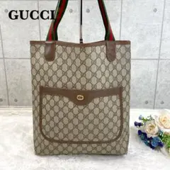 人気✨GUCCI オールドグッチ トートバッグ シェリーライン GG柄 PVC