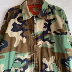 90s OLD STUSSY OUTDOOR ジップアップジャケット カモフラ