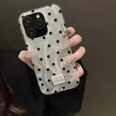ドット柄 iPhone 15 ケース