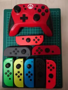 マリオデザイン Nintendo Switch コントローラーセットジャンク