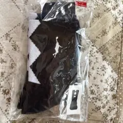 インザペイントバスケットソックス (ブラック×ホワイト）22～25cm