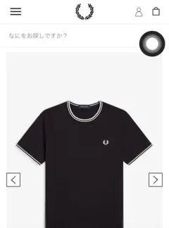 フレッドペリー　FRED PERRY　Tシャツ　Sクルーネック　ブラック