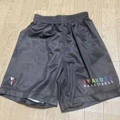 PEANUTS バスケットボールパンツ ダークブラウン