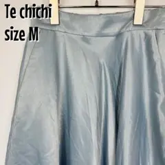 【0161】Te chichi サテン フレアスカート サックス M