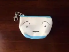 クレヨンしんちゃん シロ キャラクターポーチ 小型 ホワイト水色