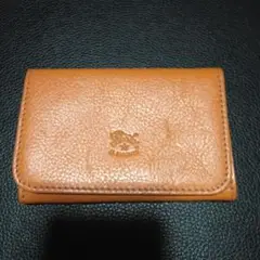 オレンジ レザー 名刺入れ made,in,Italy!