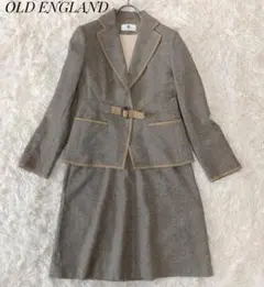 【OLD ENGLAND】ツイードセットアップ ジャケット ワンピース 36