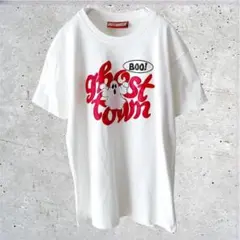 《 OUTSIDER 》ゴーストタウン　オバケ　半袖Tシャツ　プリントT　L
