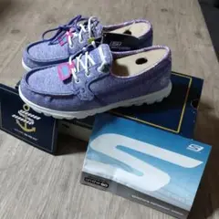 Skechers on-the-Go パープル モカシン