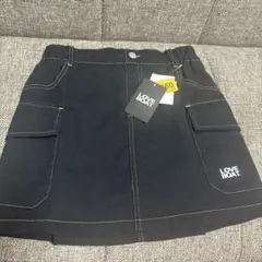 新品　タグ付き　LOVE BOAT ブラックデニム　スカート　160