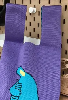 キャラクター柄 紫色 トートバッグ