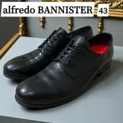 ✨良品✨アルフレッドバニスター プレーントゥ 革靴 43 黒 レースアップ