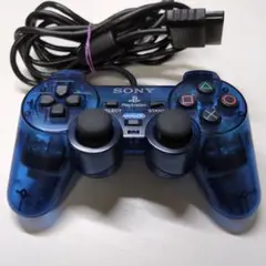 【美品 動作品！】dualshock2 オーシャンブルー PS2 コントローラー
