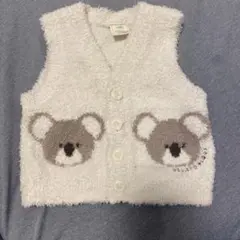 最終値下げ。大人気！ジェラートピケ！コアラ刺繍 ベビーベスト 70-80