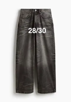 新品H&M スーパーバギーデニム(28/30)