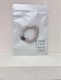 【新品未開封】ココシルク シルク100% ヘアゴム シルバーピンク