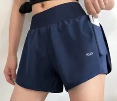 【再入荷】ショートパンツ ランニングパンツ ポケット ジム ヨガ 韓国 L
