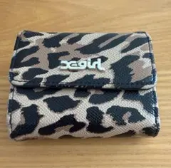 X-girlヒョウ柄三つ折り財布