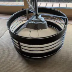 ワイヤーリングライト　ペンダントライト　ブラック　黒