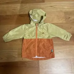 LOGOS キッズジャケット 100サイズ オリーブグリーン/オレンジ