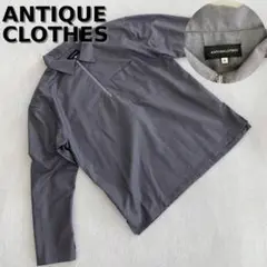 Antiqulothes プルオーバーシャツ グレー 長袖 フロントポケット M