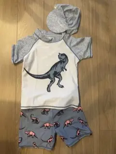 ダイナソー柄スイムウェア（帽子付き）