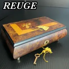 【美品・完全動作品】 REUGE リュージュ オルゴール 36弁 バッハ 鍵付き