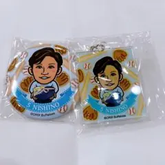 オリックス バファローズ 西野真弘 ホワイトデー ガチャ 缶バッジ キーホルダー