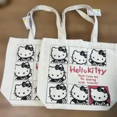 ハローキティトートバッグ　DAISO　2点セット