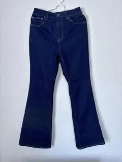 GU ブーツカットデニム Mサイズ ダークブルー