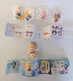 セーラームーン ガチャ イヤフォンアクセサリー ボールチェーンマスコット セット