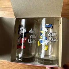 ディズニー　昭和レトログラス　ミッキー　ドナルド