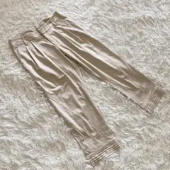 トゥービーバイアニエスベー【M】2タック クロップドパンツ/チノパン