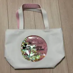 【美品】ミッキーマウス グリッター ハンドバッグ スパンコール