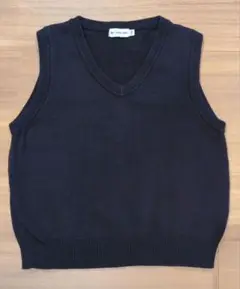 ミキハウス　綿ニットVネックベスト110　お受験