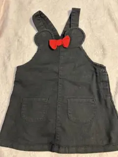H&M Disney 黒リボン付きワンピース 80cm