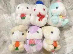 ぽてうさろっぴー　ぬいぐるみ　もぐもぐ　6個セット　ぽてうさ　ウサギ