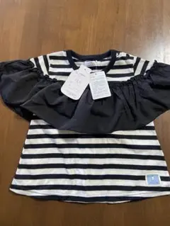 MILCAO ストライプフリルTシャツ 100cm 新品、 未使用
