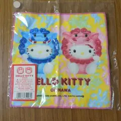 ご当地キティ沖縄☆レア☆シーサーキティ　ハンカチ
