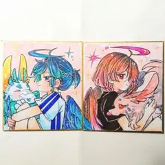 ☆手描きイラスト色紙 №1615
