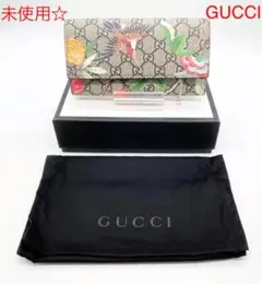 まー様専用 K390 未使用☆ グッチ 長財布 鳥 花柄 GG柄 レザー