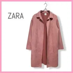ZARAザラ ジャケット アウター チェスターコート ボタン無し フェイクレザー