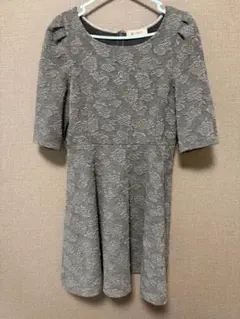 MISCH MASCH 花柄レース 七分袖ワンピース
