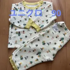 ユニクロ　長袖パジャマ　キルティング　90cm