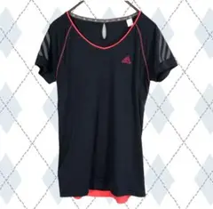 2697☆adidas Tシャツ 半袖 ストレッチ ランニング 薄手 S