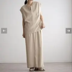 【美品】2024SS CLANE BACK OPENOP ワンピ セットアップ